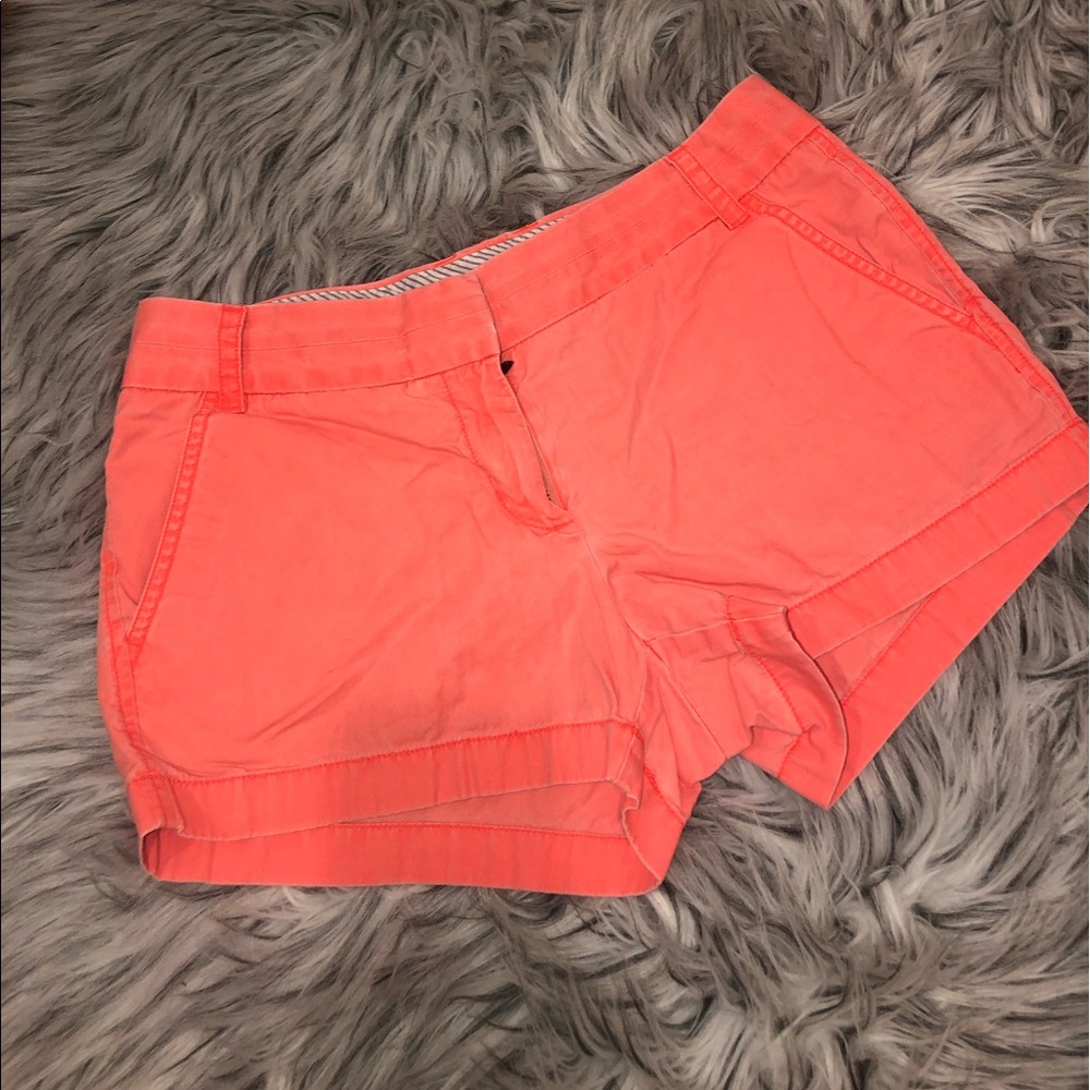 J. Crew Coral Shorts